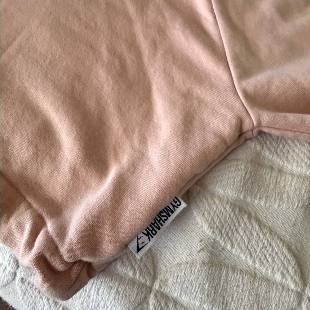 Excellent condition size XS Gymshark Light Pink Blush  Cropped Hoodie - Picture 11 of 13